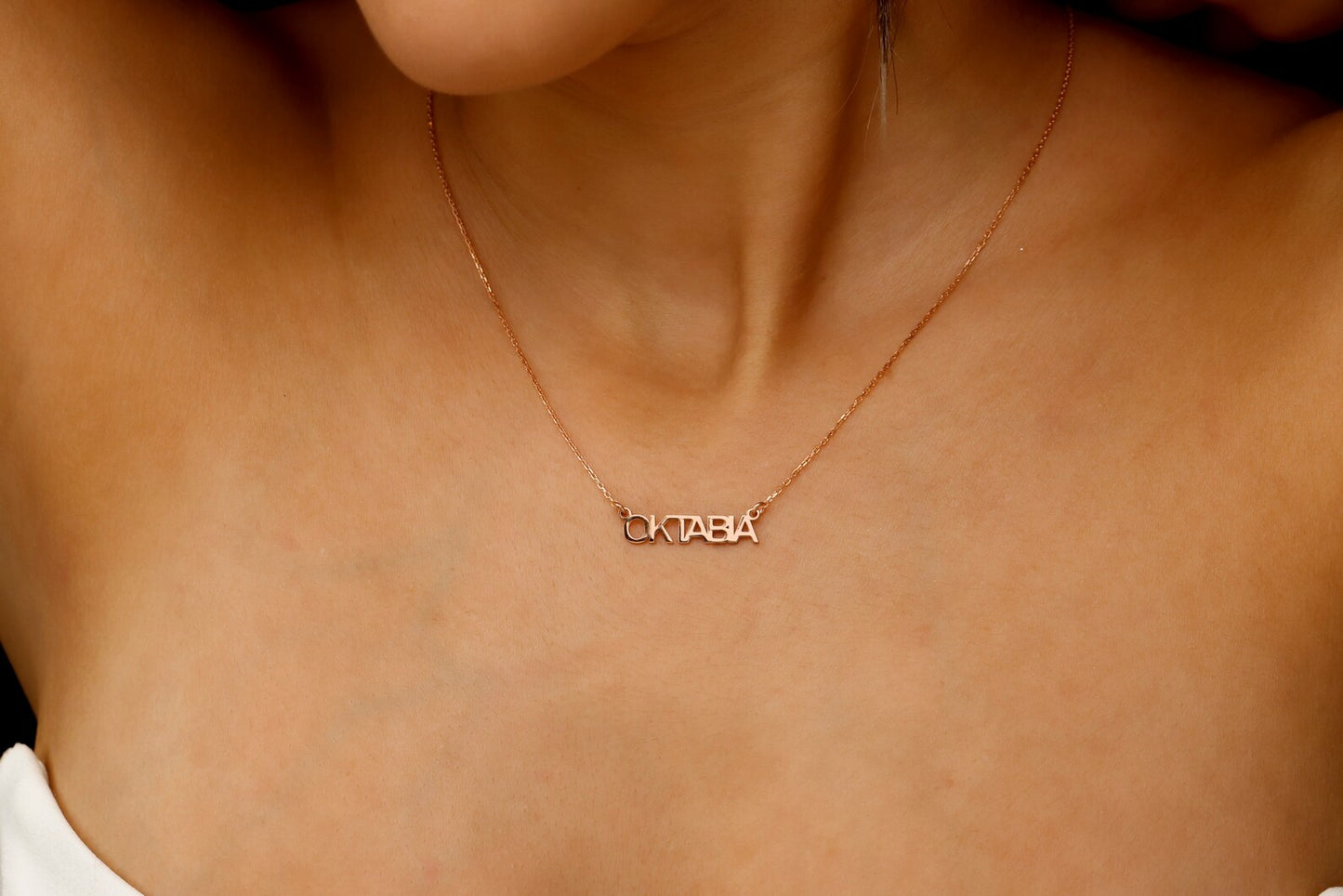 Customize Name Necklace Hellenic Letters