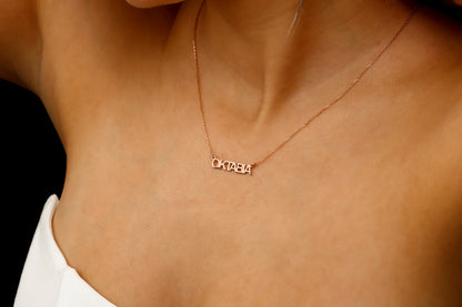 Customize Name Necklace Hellenic Letters